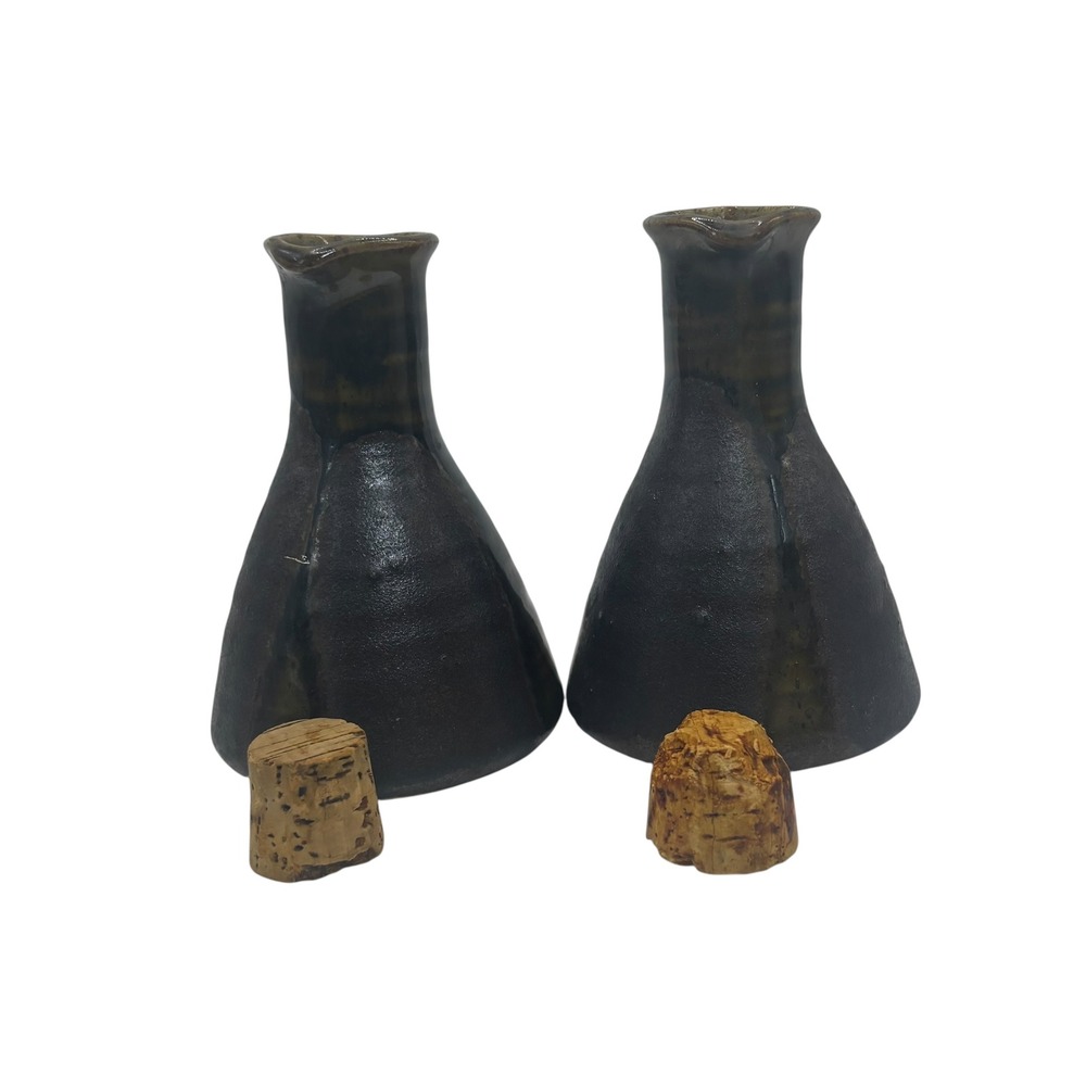 Takahashi San Francisco Pottery Sake Set, Vases, Carafe, Bottle, Made‎ in Japan